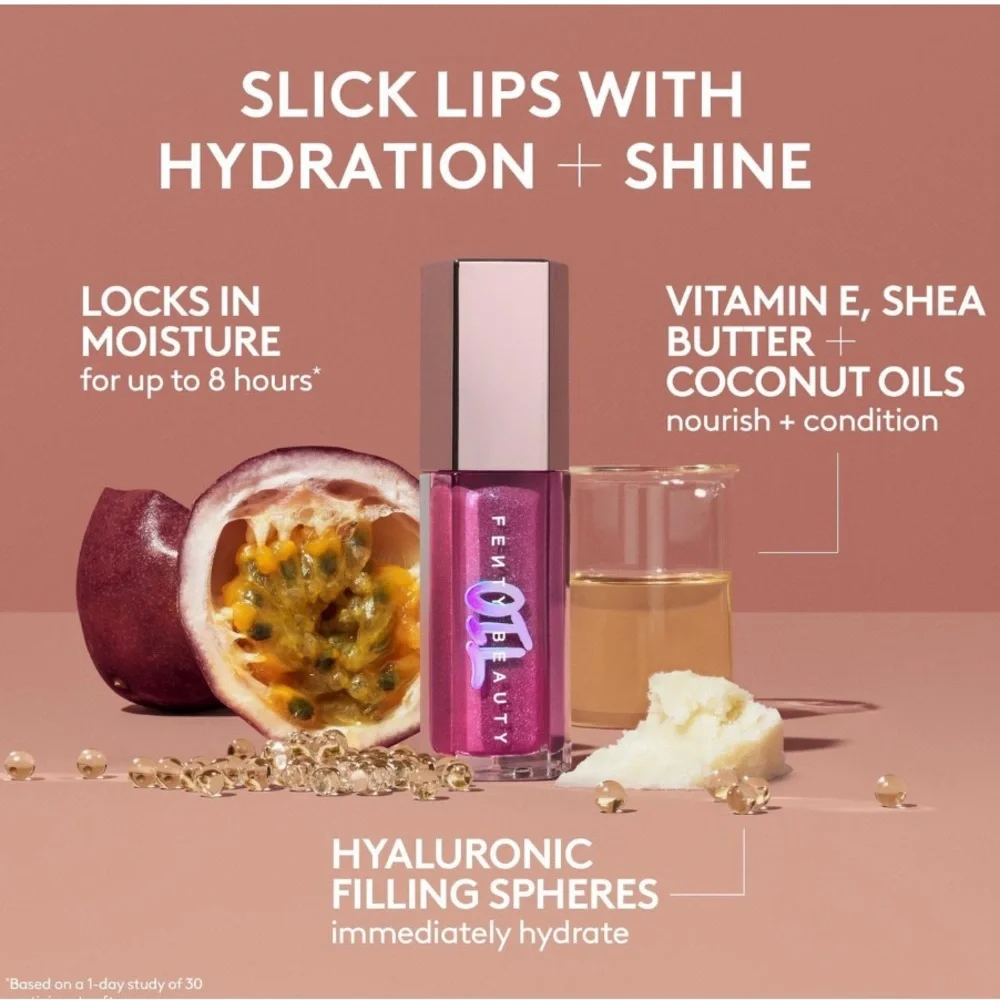 FENTY Gloss Bomb Oil Luminizing Lip Oil 'N Gloss FU$$Y $15 Fun Size